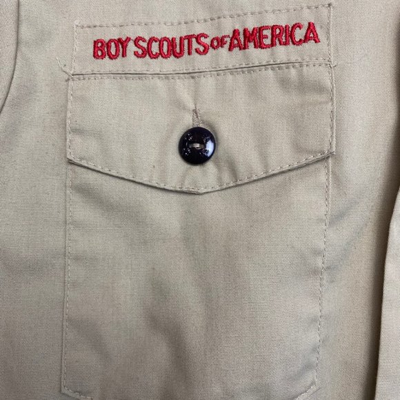 Genuine Boy Scouts of America Shirt with Patches Youth Size Medium - Picture 2 of 9